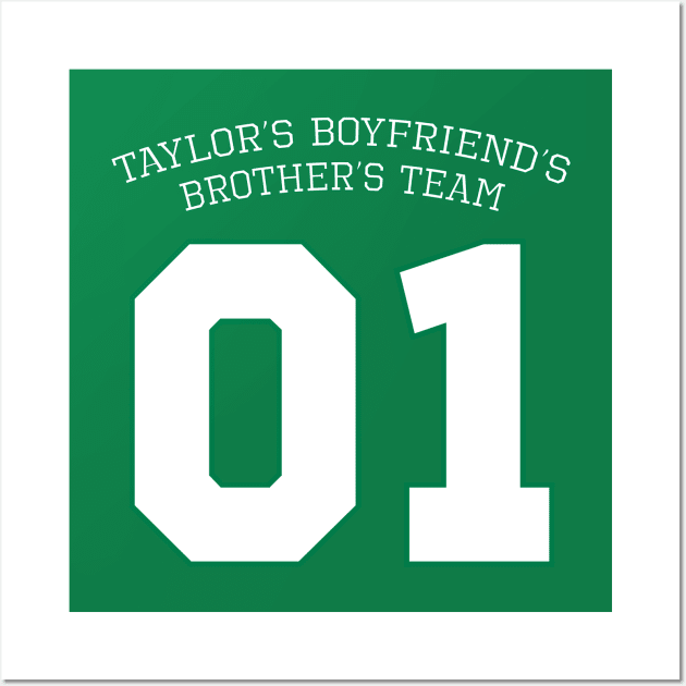 Christmas Gag Gift, Taylor's Boyfriend's Brother's Team Wall Art by L.C. Tarot